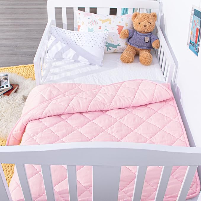 NTBAY Down Alternative Toddler Comforter, Lightweight and Warm Solid Color Baby - Image 5
