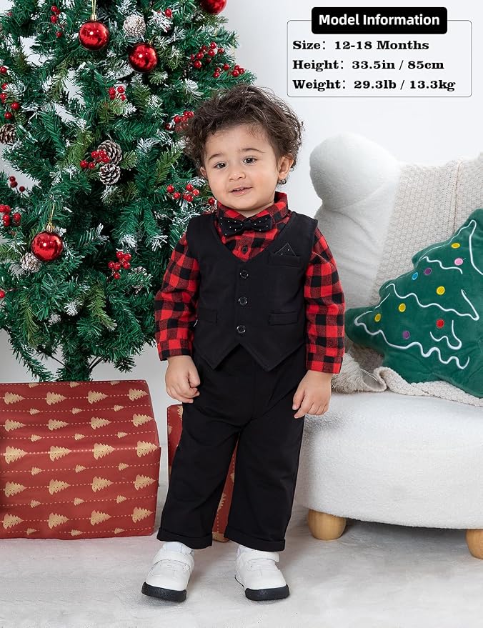 A&J DESIGN Baby Boy Suits Clothes Infant Toddler Formal Gentleman Outfits - Image 2