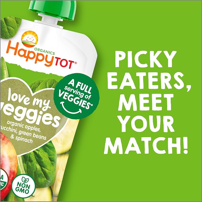 Happy Tot Organics Stage 4 Baby Food Pouches, Gluten Free, Vegan Snack - Image 5