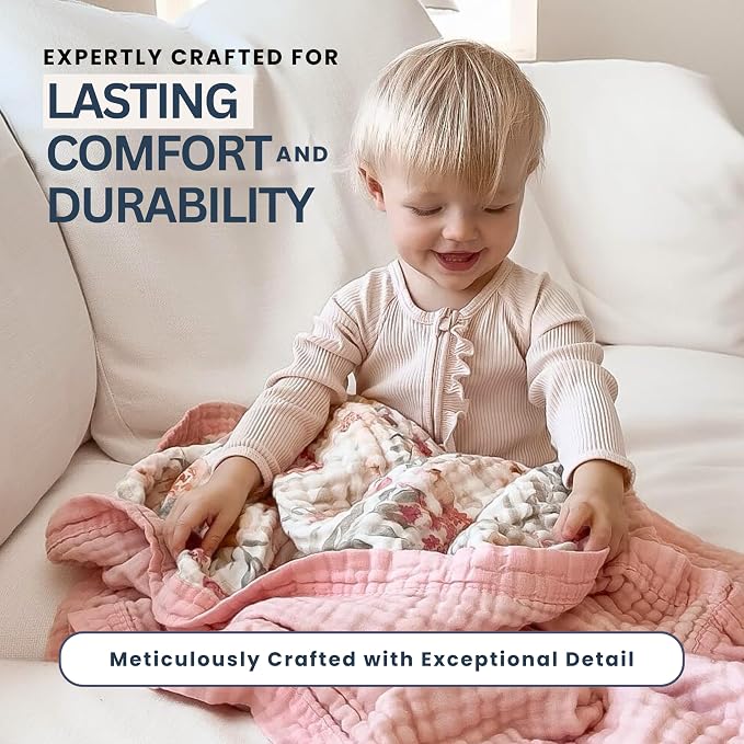100% Cotton Muslin Baby Blanket - Image 5