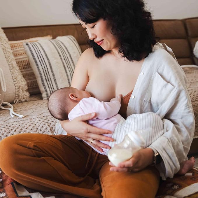 Minbie 3 Month+ Breastfeeding Baby Bottle, BPA-Free Kit - Image 8