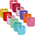 12 Pack Terry Drool Cotton Bibs, Unisex Baby Bibs by Nvatorfox