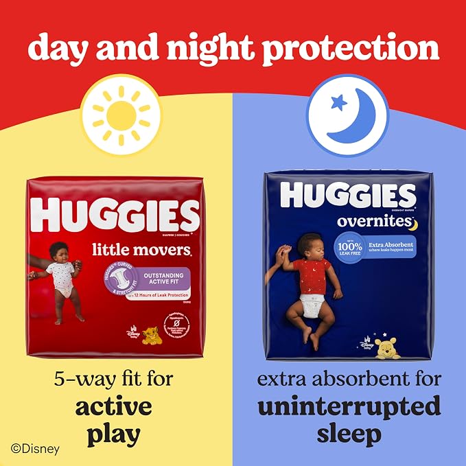 Huggies Size 8 Diapers, Little Movers Baby Diapers, Size 8 - Image 11