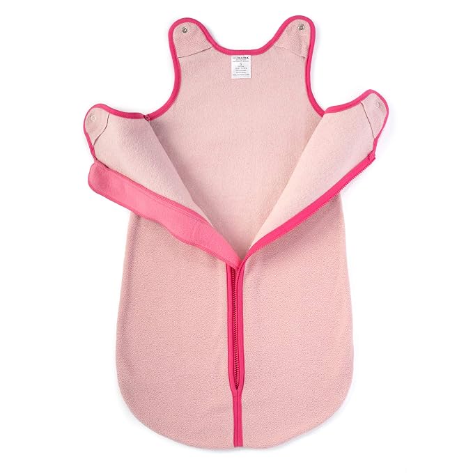 baby deedee Sleep Nest Fleece Sleeping Bag, Sweet Pink, 6-18 Month - Image 4