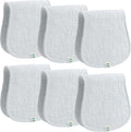 Muslin Burp Cloths Set, 6 Pieces, 100% Organic Cotton Hand Washcloths by RomyRo