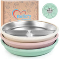 Bella’s Friends Stainless Steel Baby Plates by Unknown