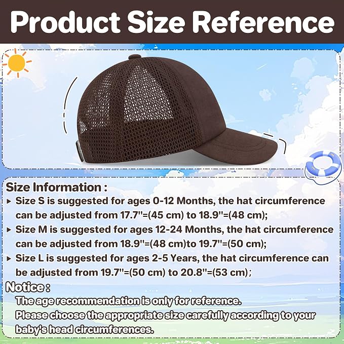 qikqik Baby Baseball Cap Toddler Baseball Hat - Image 6