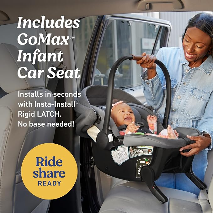 Graco Gomax Next Gen Travel System, Car Seat Stroller Combo, Rear Facing Infant - Image 3
