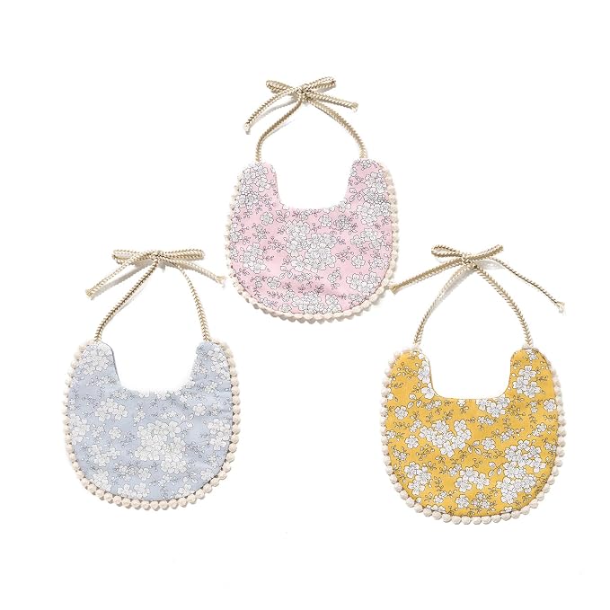 GZMM Baby Bib for Girls, Reversible Waterproof Handmade Natural Cotton Baby - Image 8