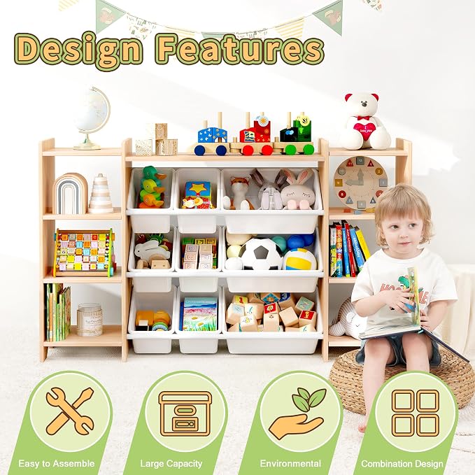 MallBest 4-Tier Kids' Toy Storage Organizer Shelf - Image 7