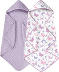 Yoofoss Hooded Baby Towels for Newborn 2 Pack 100% Muslin Organic Cotton Baby by YOOFOSS