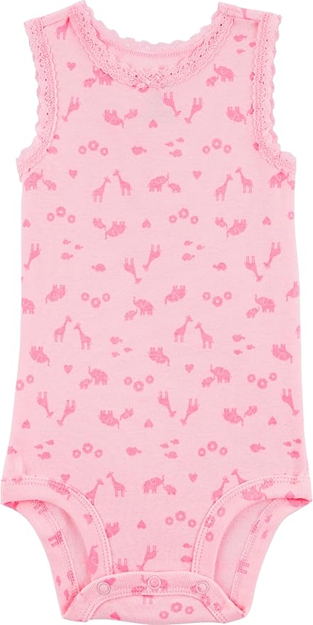 Simple Joys by Carter's Baby Girls' 6-Pack Sleeveless Bodysuit - Image 2