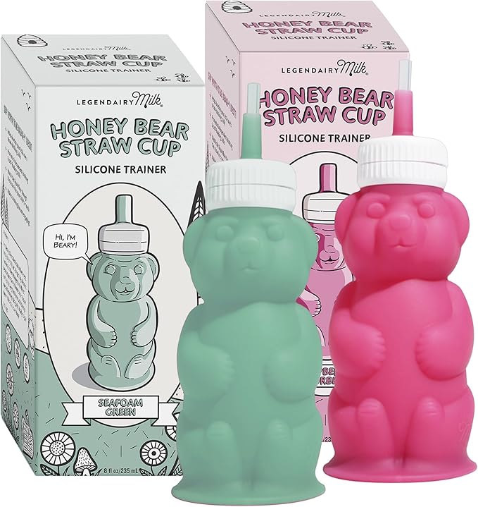 Legendairy Milk Honey Bear Straw Cup Silicone by LegendairyMilk