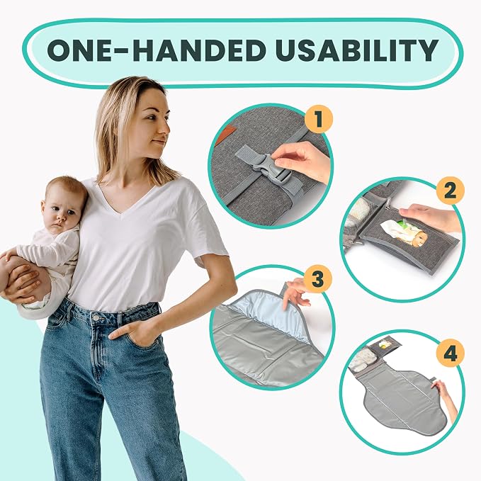 Portable Changing Pad for Baby – Soft, Comfortable Portable Diaper Changing Pad - Image 8