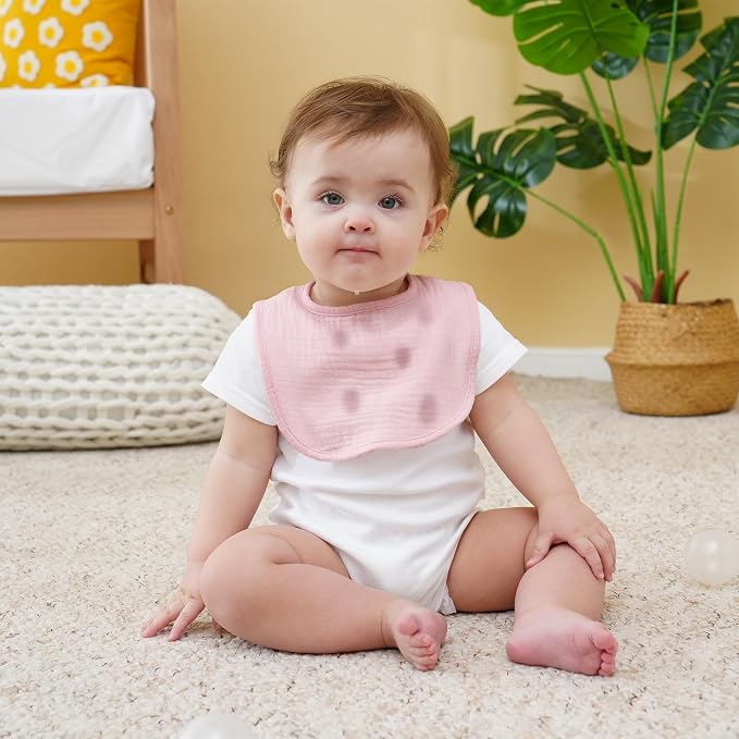 Muslin Baby Bibs Cotton Baby Drool Bandana Bibs - Image 7