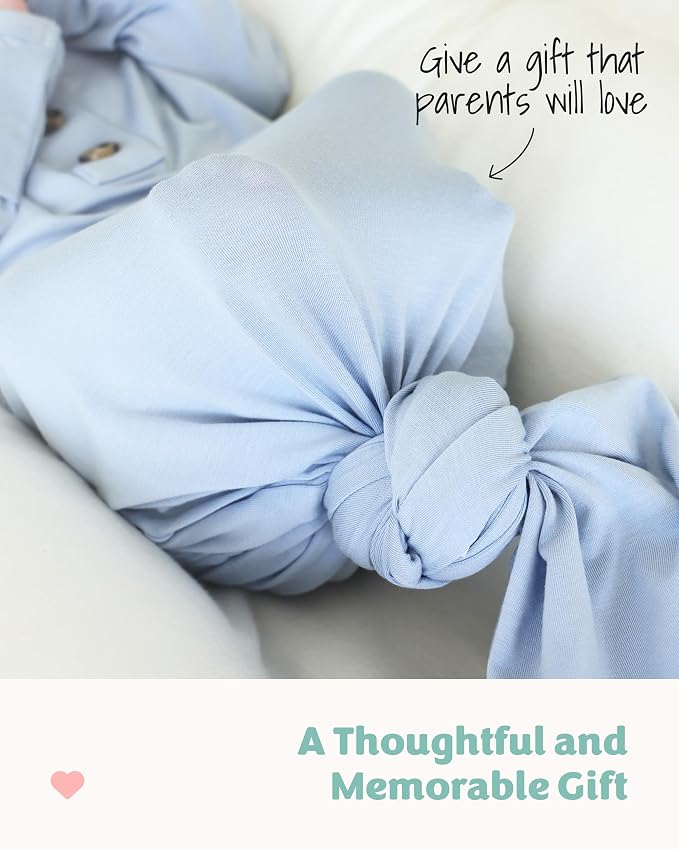 Caden Lane Newborn Knotted Gown - Image 7