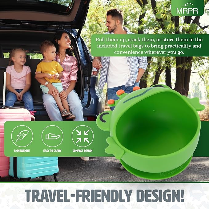 MRPR Hop & Snack Silicone Frog Bowl – Silicone Suction Bowl - Image 6