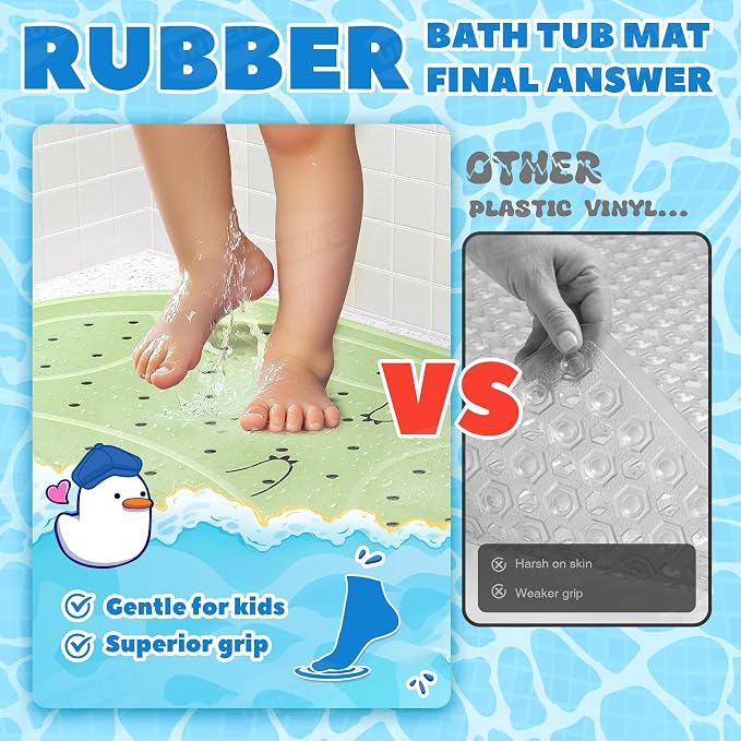 UNEEDE Dinosaur Kids Bathtub Mat - Image 2