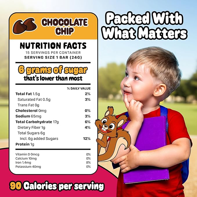 Snakkidz Organic Chewy Granola Bar, Allergen Free, Made - Image 2