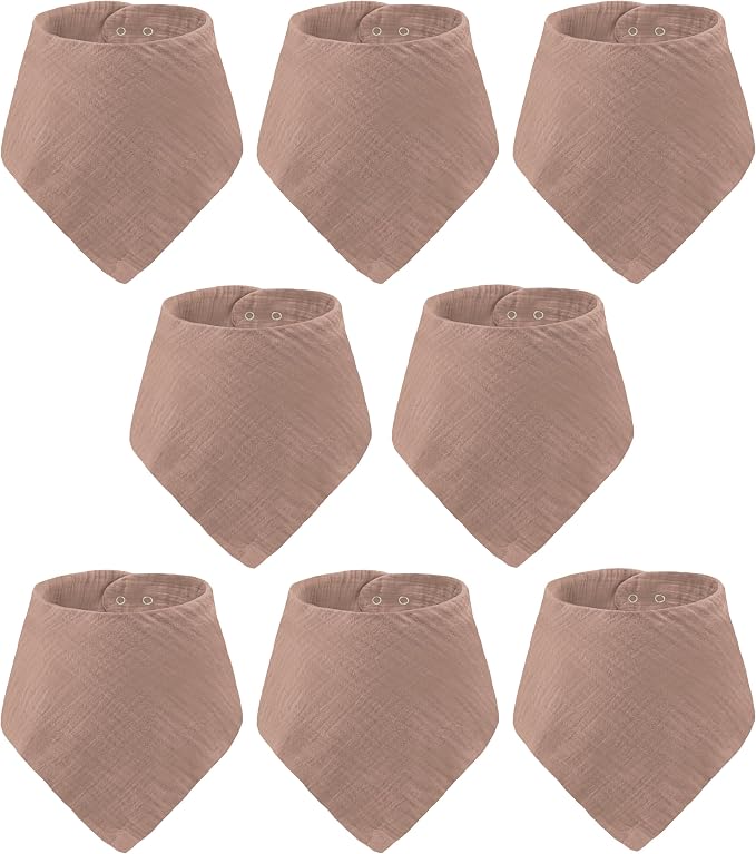 Muslin Baby bibs for drooling and teething, 100% cotton, Bibs for baby girl - Image 8