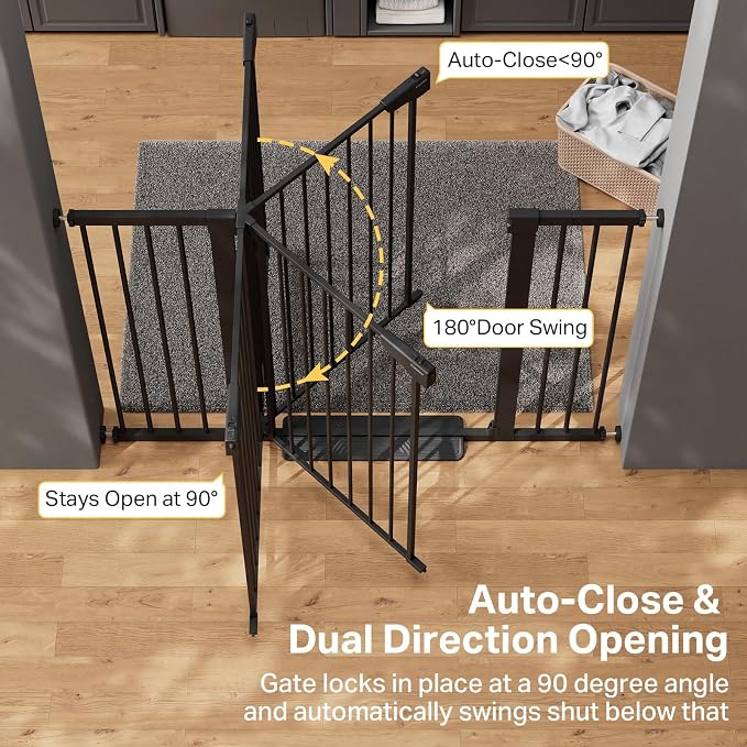 Cumbor 36" Extra Tall 29.7"-51.5" Baby Gate - Image 5