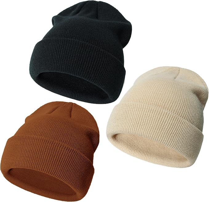 YMYDYFC Baby Beanie 3Pack Toddler Beanie Infant Knit Hat Baby Winter Hats by YMYDYFC