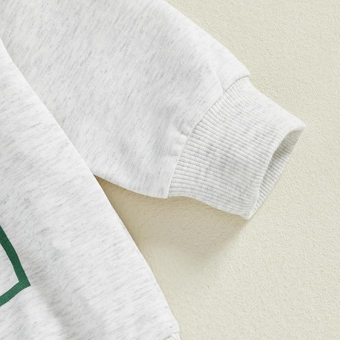 Toddler Baby Boy Fall Winter Outfit Long Sleeve Letter Print Sweatshirts and - Image 5