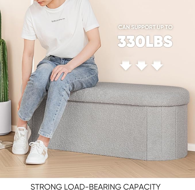 B FSOBEIIALEO Ottoman with Storage - Image 5