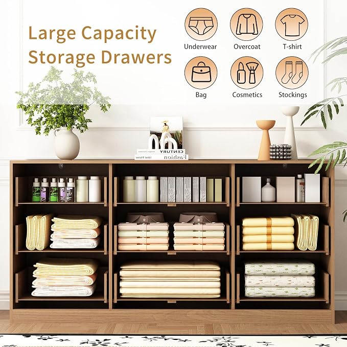 9 Drawer Dresser for Bedroom - Image 6