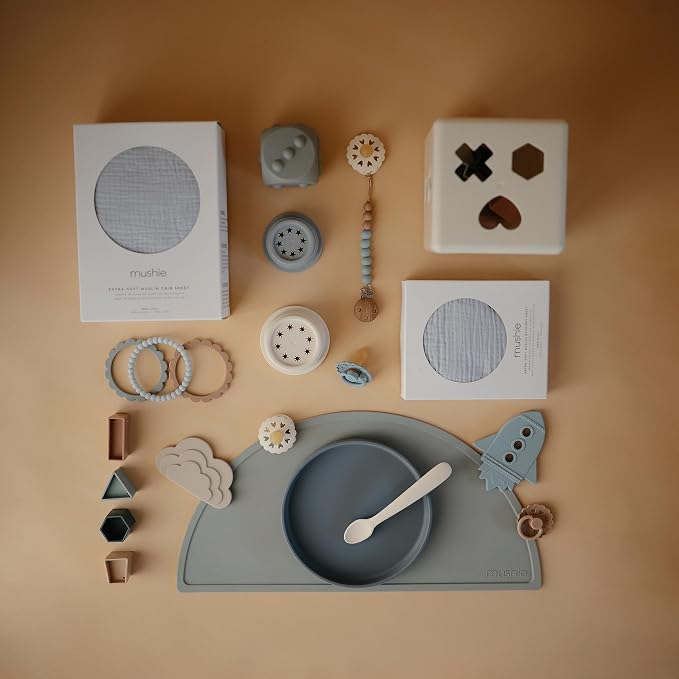mushie Classic Silicone Suction Plate | BPA-Free Non-Slip Design - Image 5