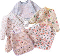 Sleeved Bib, 5 Pack, Waterproof Shirt Bibs by YeeLauf
