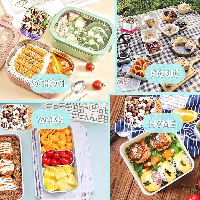 6Pack 6oz Stainless Steel Snack Containers - Image 6