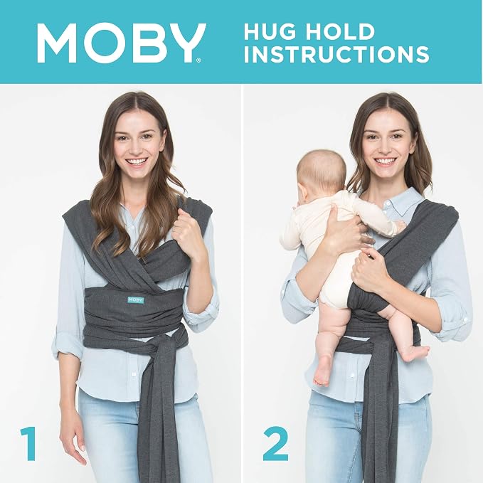Moby Baby Wrap Carrier Classic for Newborns to Toddlers, Infant Sling Carrier - Image 6