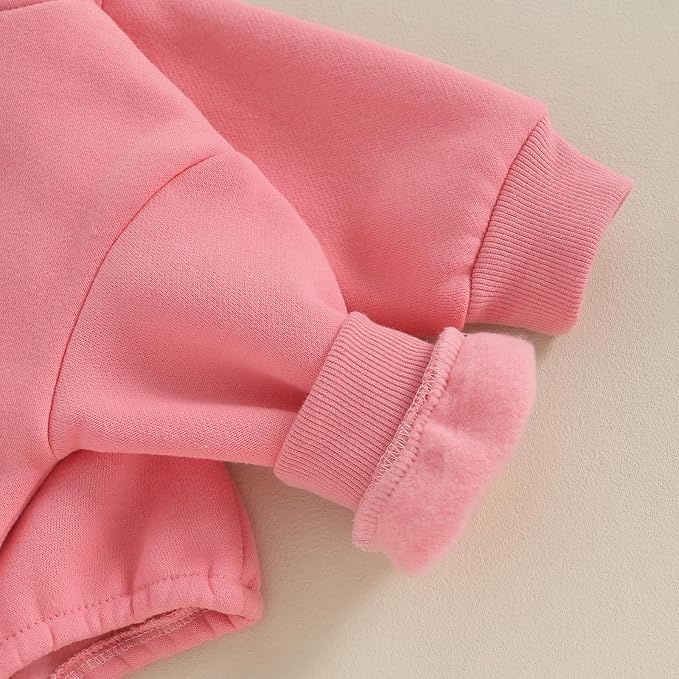 VISGOGO Newborn Infant Baby Boy Girls Oversized Romper Little Dude Sweater - Image 6