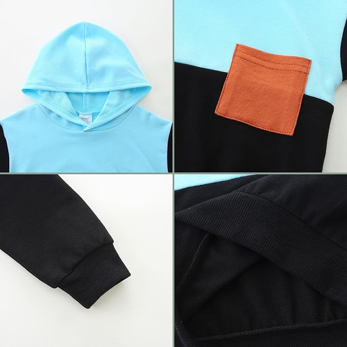 Baby Boy Outfits Short Long Sleeve Pants Clothes Set Spring Summer Hooded - Image 4