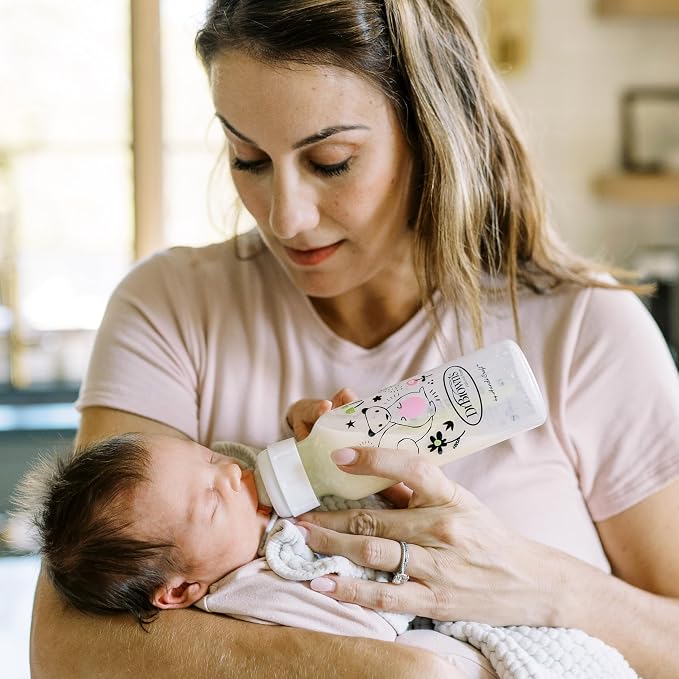 Dr. Brown's Natural Flow Anti-Colic Options+ Narrow Baby Bottle, Squirrel & Goat - Image 9