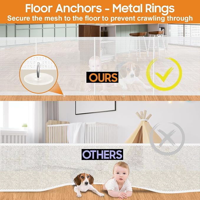 180" Extra Wide Retractable Baby Gates - Image 5
