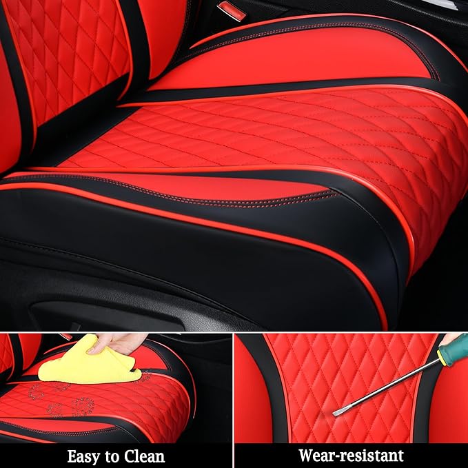 Doogo Front Seat Covers, Leather Seat Covers - Image 7