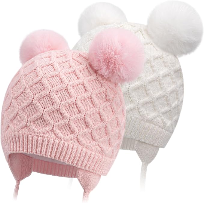 Labeol Baby Hats, Soft Warm Winter Knit Baby Beanie Hat by Labeol