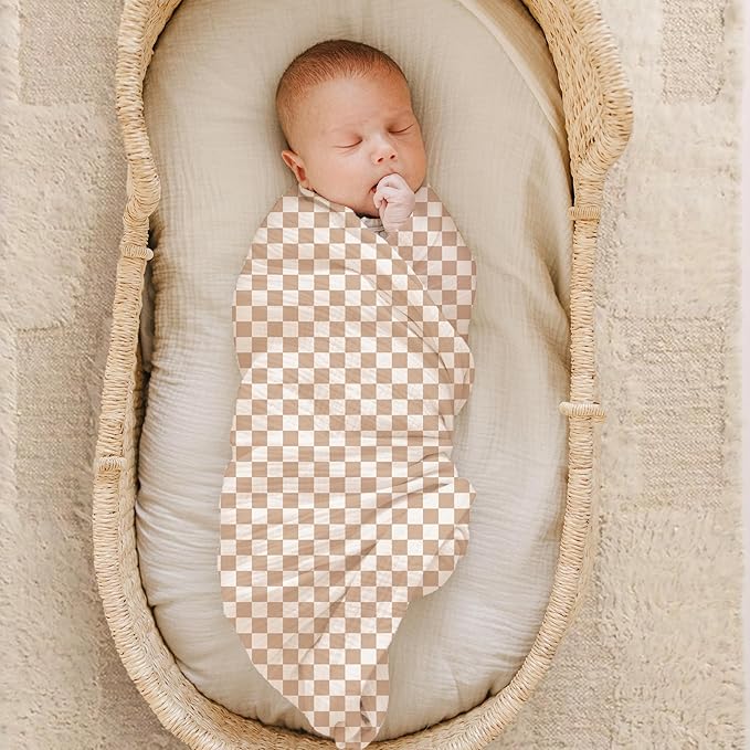 Konssy Muslin Swaddle Blankets for Girls Boys, 2 Pack Receiving Baby Blanket - Image 2