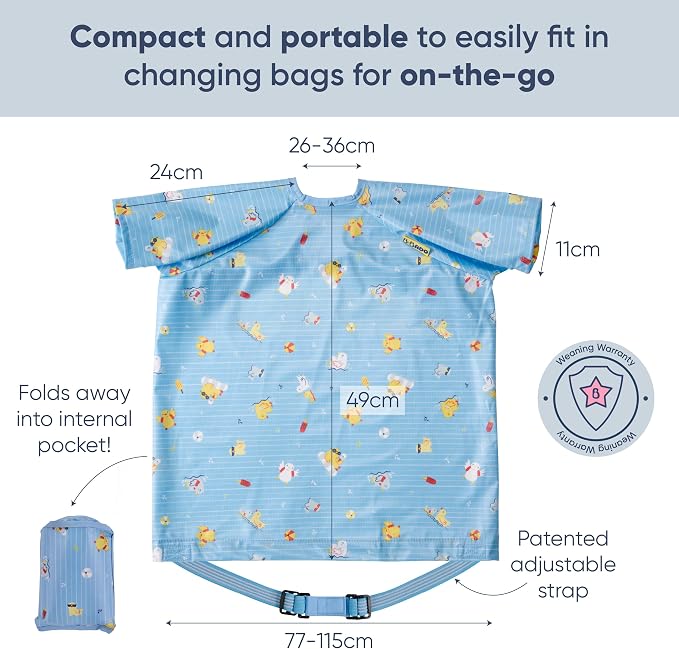 BIBaDO - Long Sleeve Baby Bibs - Babies & Toddlers 6-36 Months - Coverall Baby - Image 6