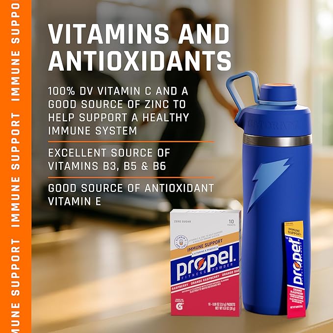 Propel Immune Support Electrolyte Enhanced Water Drink Mix Powder Packets - Image 4