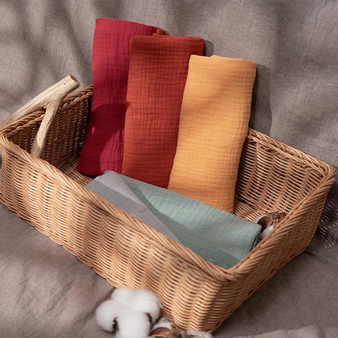 Muslin Receiving Blankets, Neutral Blanket Swaddling - Image 3