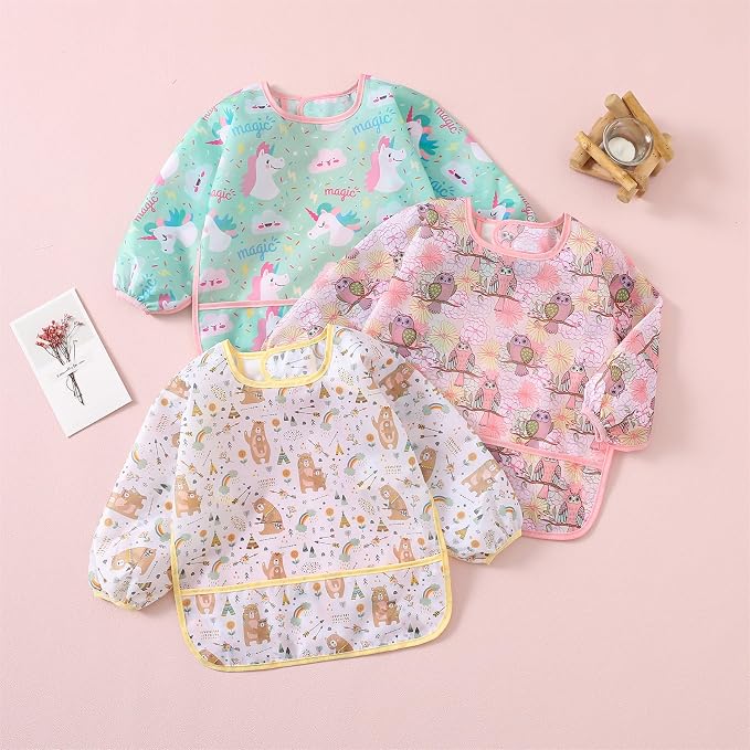 Long Sleeved Bibs, Lightweight Waterproof Shirt Bibs - Image 5