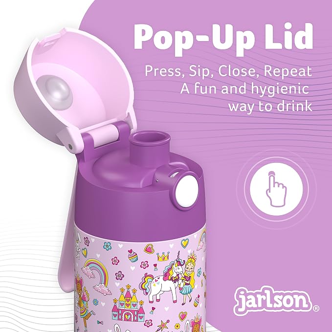 Jarlson® Mali Children's Water Bottle, Thermal Stainless Steel Water Bottle - Image 6