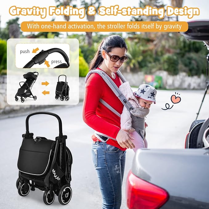 BABY JOY Lightweight Baby Stroller, Compact Travel Stroller - Image 2