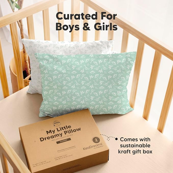 KeaBabies 2-Pack Toddler Pillow 13x18 - Image 9