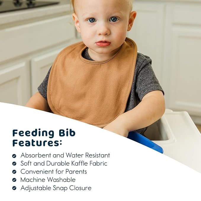 Tiny Twinkle 8 Pack Baby Bibs for Drooling and Teething – Waterproof & - Image 2