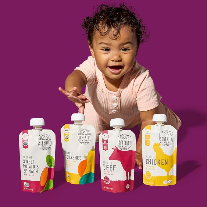 Serenity Kids 6+ Months Baby Food Pouches Puree Made - Image 5