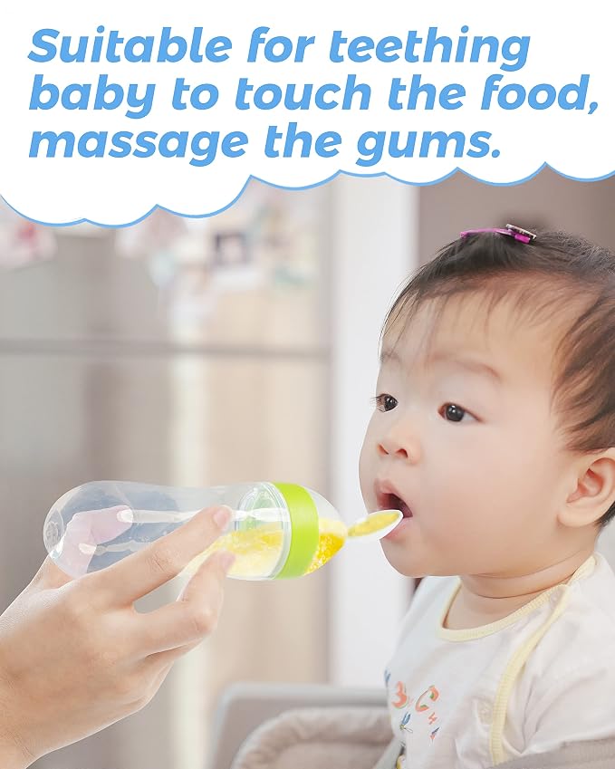 3 Pack Baby Food Feeder, 3 Oz Silicone Baby Feeder, 3 Colors Food Dispensing - Image 6